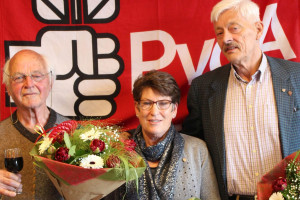 Jubilarissen PvdA Westland gehuldigd